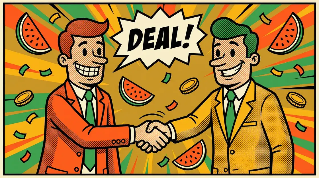 捷克街头金钱搭讪 商务合作漫画插图